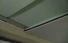 steel studs Close the ceiling with a double layer of