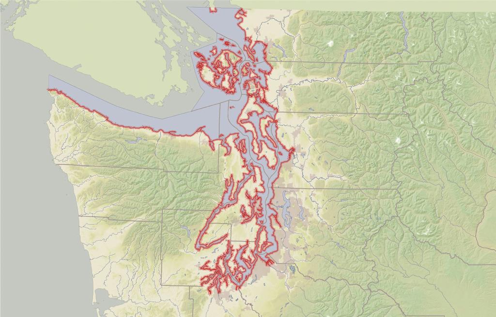 Puget Sound Nearshore Ecosystems Puget Sound Nearshore: Approximately 2,500