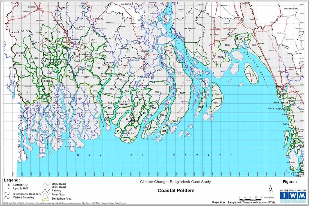 Coastal Polders 139 polders, 5355 km embankment 1.5 mill.