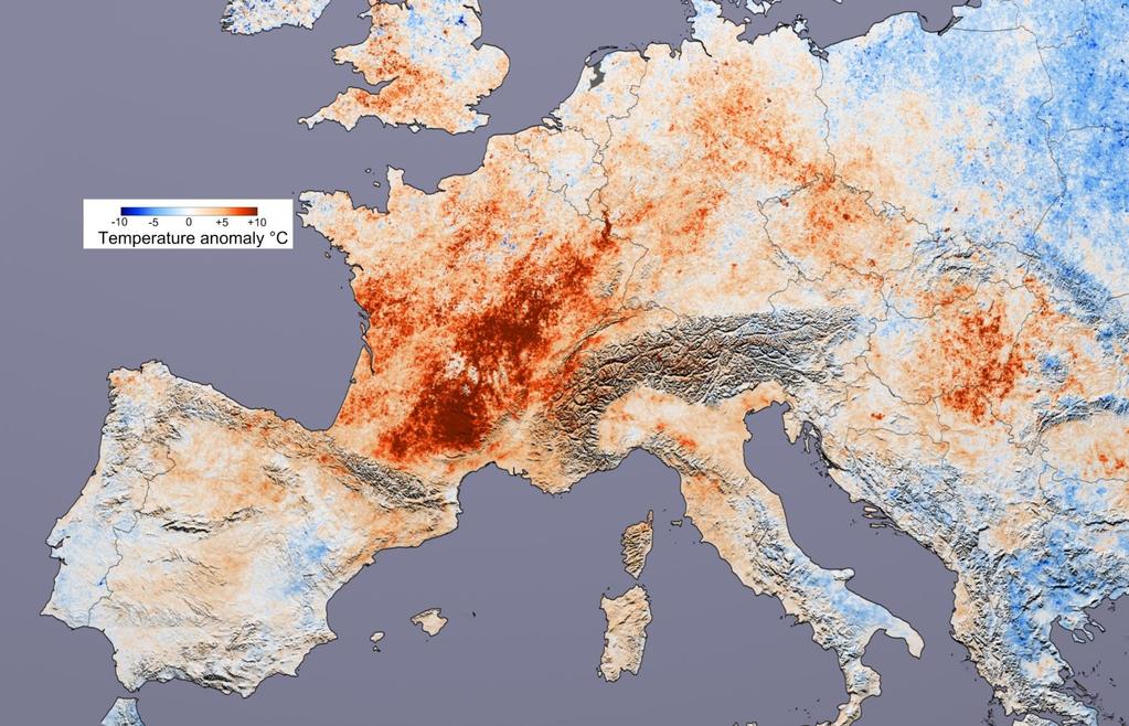1. European Drought Policy 2003 Heat wave Image courtesy Reto Stockli