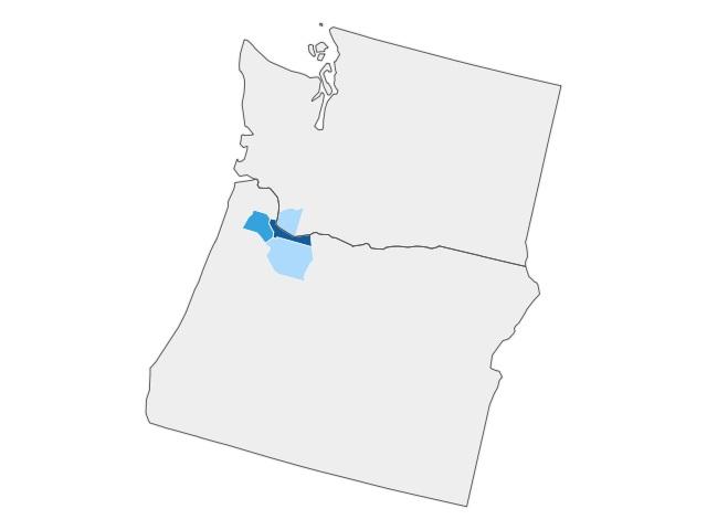 Regional Breakdown County 2021 Jobs Multnomah County, OR 1,733 Washington County, OR 1,049 Clark County, WA 903 Clackamas County, OR 780 Job Pos ngs Summary 11,405 7 : 1 Unique Pos ngs (Jan 2012 -