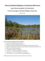loss and abundance of wetlands, current applicable state and local government water management and