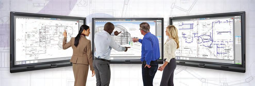 Architecture, Engineering and Construction The SMART Visual Collaboration Solution With powerful software, featuring innovative unbound workspaces, and industry-leading interactive displays, you have