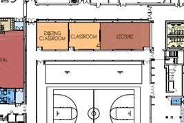 Plan of proposed renovations - new band/choir suite POOL SEATING RESTORATION The balcony seating in the high school natatorium has been remodeled.