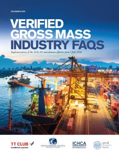 What is on the consultation page? And more links To: The IMO guidelines regarding the verified gross mass of containers carrying cargo (MSC.
