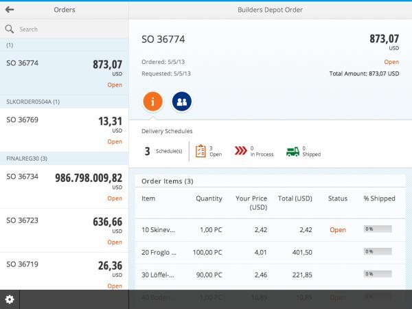 SAP Fiori Track Sales
