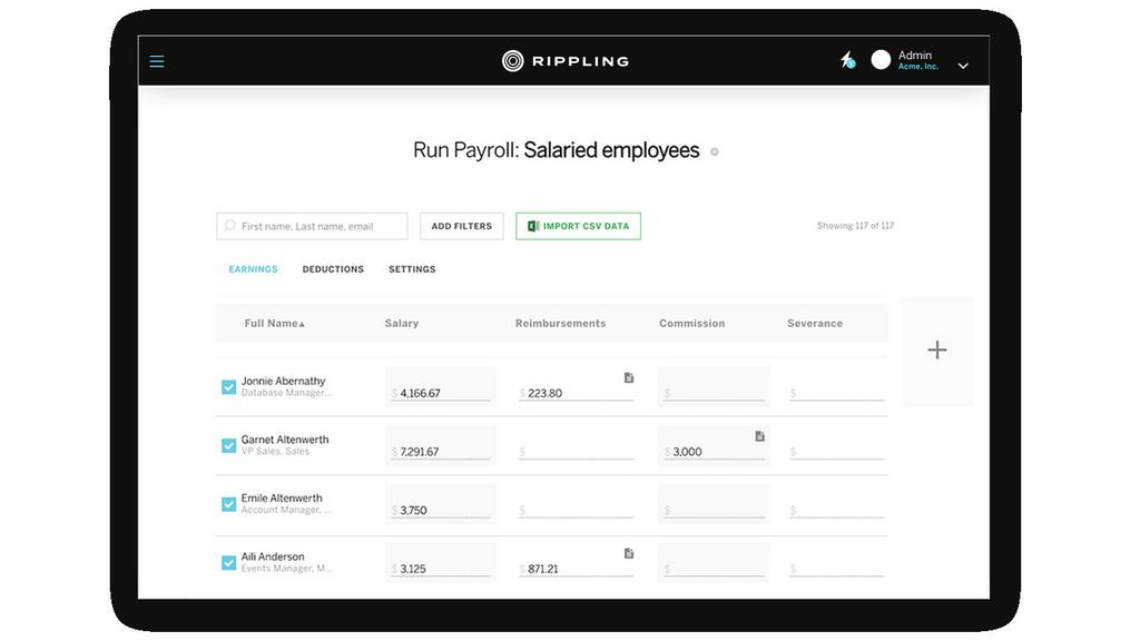 All-In-One HR Full-Service Payroll Rippling Payroll makes running