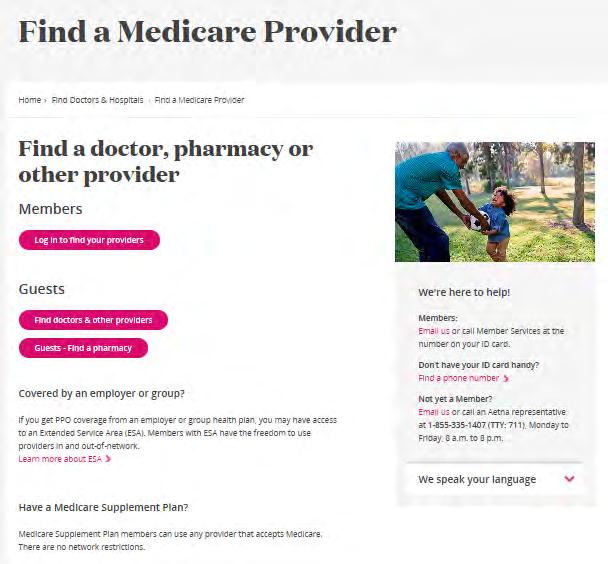 Aetna in network provider look up - DocFind www.aetnamedicare.