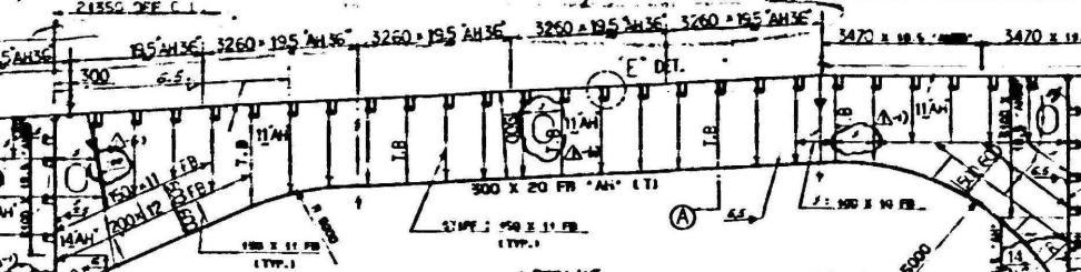 Fig.2 Midship Section Drawing Fig.3 Longitudinal on the Web Fig.4 Detail "E" with Underneath Vertical Connection The requirements for a 17.