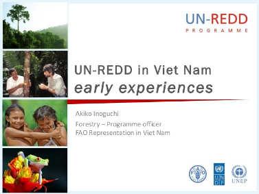Planned contents of indc of Viet Nam 4) REDD+: