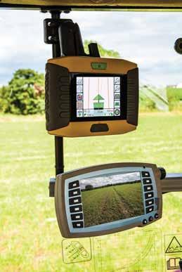 remote video camera can be fitted anywhere on the tractor or on any front or