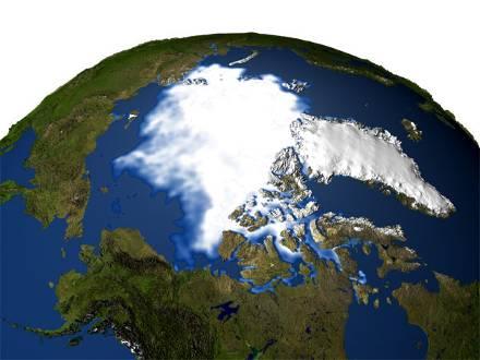 Sea ice in the Arctic is declining at a rate of 9% per decade (NASA) Arctic sea ice trends 1979 2003 1972 to 2002, Arctic sea ice area shrank by 300 000km 2 /decade, while Antarctic sea ice declined