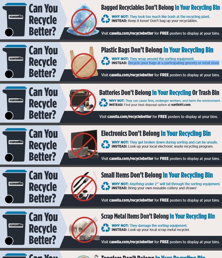 #RecycleBetter Campaign #RecycleBetter Campaign To get the word out, Casella has launched an outreach campaign called Recycle Better : Social Media Print Ads Webpage Videos Universal list Updated