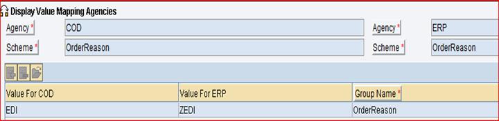 Default: Per default the ERP Order Reason EDI is used. The value of this mapping is used in the COD_ERP_ServiceRequestSalesOrderCreationRequest PI message mapping. 2.2.12.3.