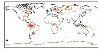 Changes in wetlands CH 4 emissions from wetlands Present day Last Glacial Maximum 15%