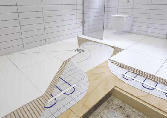 WILL MY WETROOM BE COLD OR WET UNDERFOOT? No longer reserved for multimillion pound super-homes Underfloor heating is a modern luxury, which enhances the wetroom experience.