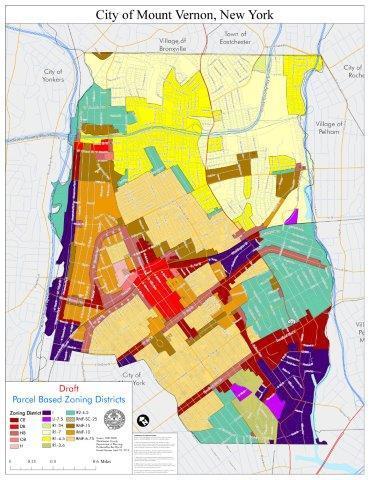 Street Medium density, commercial development within