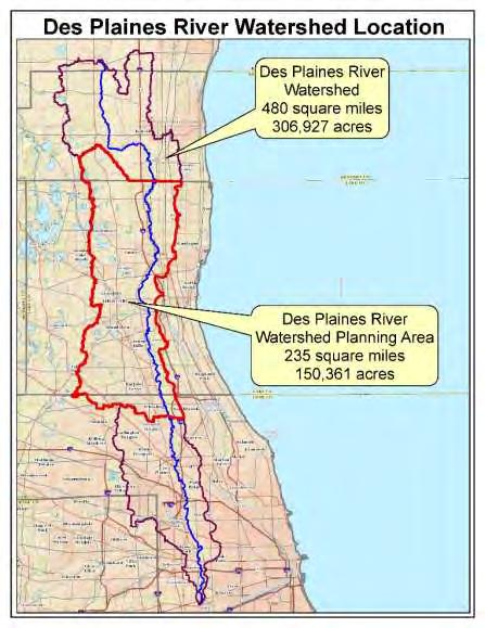 Des Plaines River Watershed Planning Area: 235