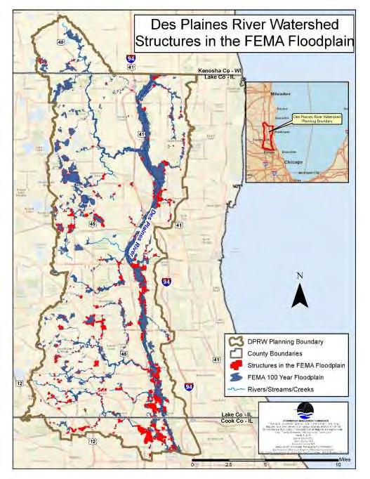 Structures in the Floodplain Assessment started in 1996; Currently ongoing by SMC Staff 193 areas identified