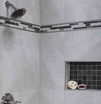 Small Detail, Big Finish The timeless beauty of ceramic and stone tiles can bring a relaxing spa feeling home.