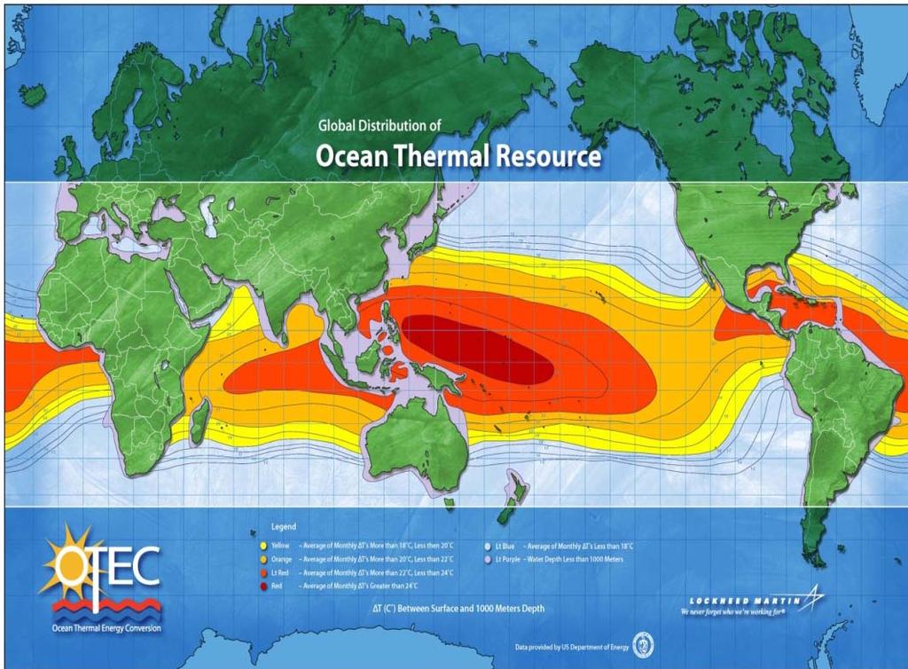 Ocean Thermal Energy The Resource The Process Large Renewable Energy Source At least 3-5
