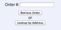 2. Mobile Delivery Mobile Delivery lets you look up an order by the order number or by the address on that order.