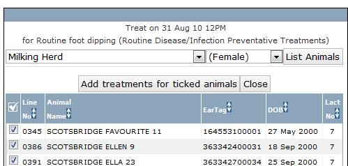 Step 2 Select animals Drug Treatment and Administration View Actions/Outstanding Tasks All animals that are treated appear on a due list, when they require further