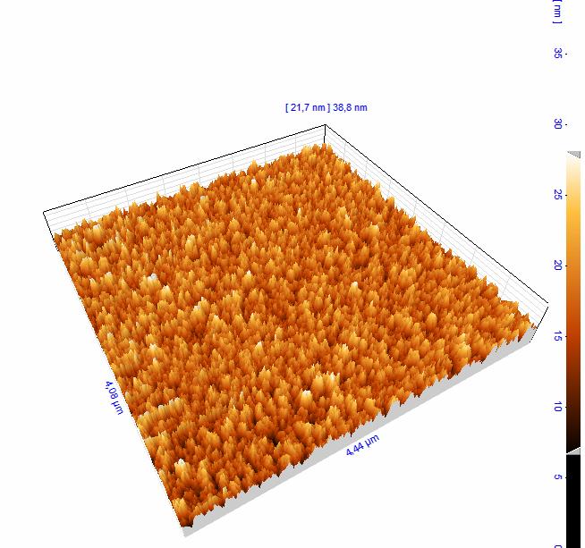 Layer morphology (SEM, AFM) Triple layer: 13 at% V surface no significant