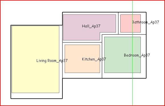 Figure 10 The layout of a 2 room apartment