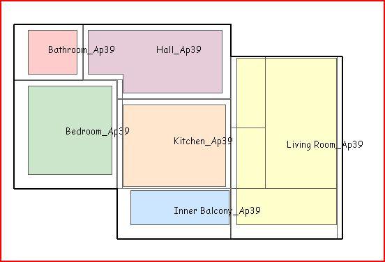 Figure 12 The layout of a 2 room apartment