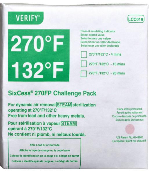 VERIFY SixCess Challenge Packs offer a fast, accurate and cost effective means of sterility assurance monitoring and release of steam sterilization loads.