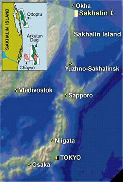 Project Sakhalin-1 11 Natural gas and oil production from Odoptu,Arkutun Dagi and Chayvo fields; Japanese partner Sakhalin Oil and Gas Development Co.