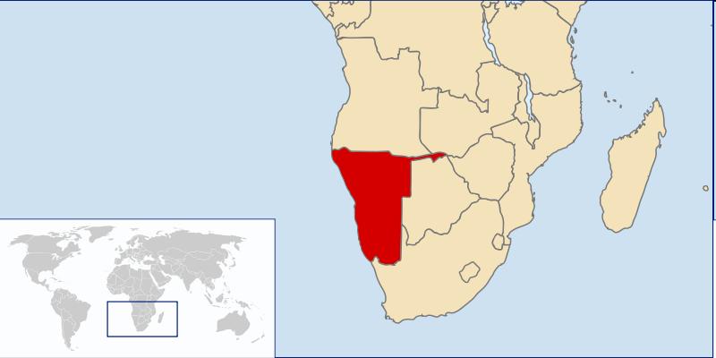 Where Namibia is Namibia: 824116 km 2 ( 2,6