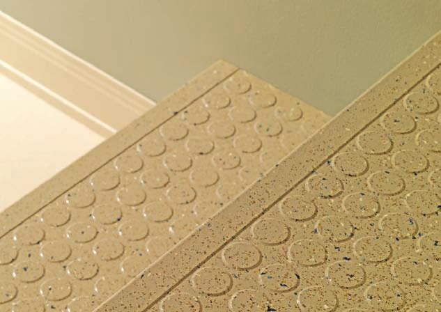 tread RUBBER: RAISED DESIGN TREADS SPECIALTY RUBBER TREADS VINYL: VINYL TREADS RUBBER AND VINYL RISERS RUBBER TREADS Our line of PVC free rubber stair treads is the perfect complement to flooring