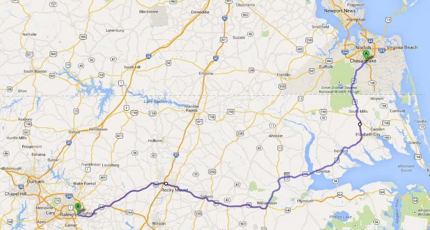 I-44 VDOT, HRTPO & FTAC coordinating with North Carolina transportation agencies for Hampton Roads to Raleigh