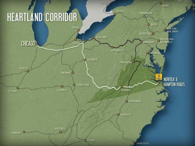 Heartland Corridor Public-Private Partnership between Norfolk Southern, FHWA, Ohio, West