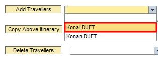 Once all Family Members have been added and their itineraries populated, click Save Draft and then Additional Data.