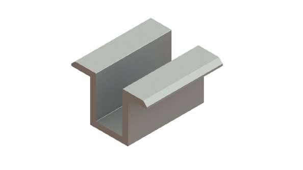 M8x20 Cable clip MATERIAL This solution only applies to Standing Seam Roof Sheet with thicknesses from 0.5mm and aluminium sheet thicknesses from 0.