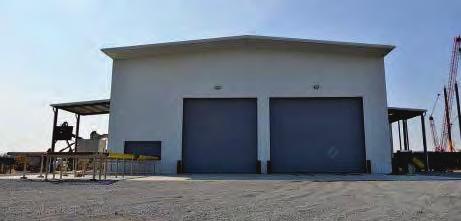 CLIMATE CONTROLLED BLASTING / COATING SHOP BUILDING 9-95' W X 265' L X 38' Eave Height Building: In-Line Rail