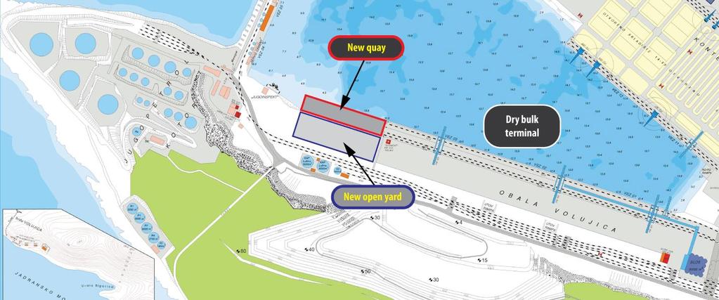 PROJECT 3: EXTENSION OF THE QUAY VOLUJICA ON DRY BULK TERMINAL ACCORDING TO DETAIL URBAN
