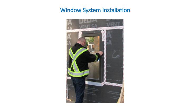 The window should be fully integrated into the airtight system. The window is actually part of the air-barrier system.