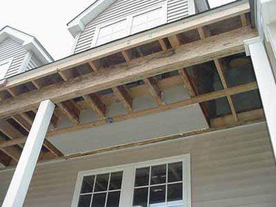 Also, an air barrier of thin sheathing, blocking, or rigid insulation should be added to the edge of the insulation, so that air flow is blocked between the exterior and interior of the home (Figure