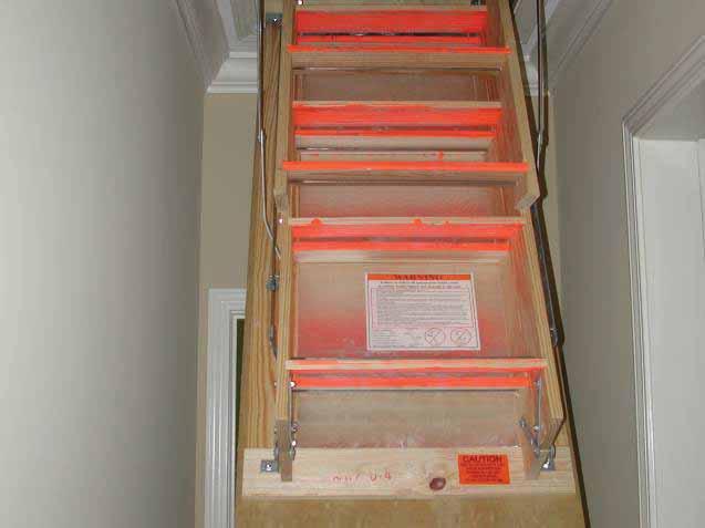 5.2 ATTIC DROP-DOWN STAIR KEY POINTS Installation Criteria: Attic drop-down stair shall be fully gasketed for a snug fit.