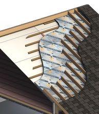 4.1 - ROOFS & CATHEDRAL CEILINGS Interior drywall Furring strips Interra Interra is recommended to insulate roofs and cathedral ceilings. During the summer roofs absorb the radiant heat from the sun.
