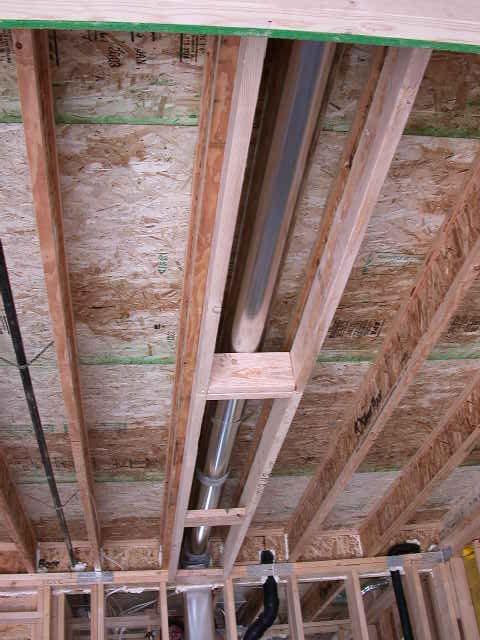 Ducts in Garage Ceiling Code requirements Insulation in complete contact with subfloor Insulation encapsulates duct