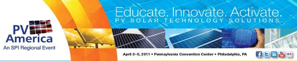 PV America Solar is energizing the Northeast/Mid-Atlantic region 3,000+ attendees www.