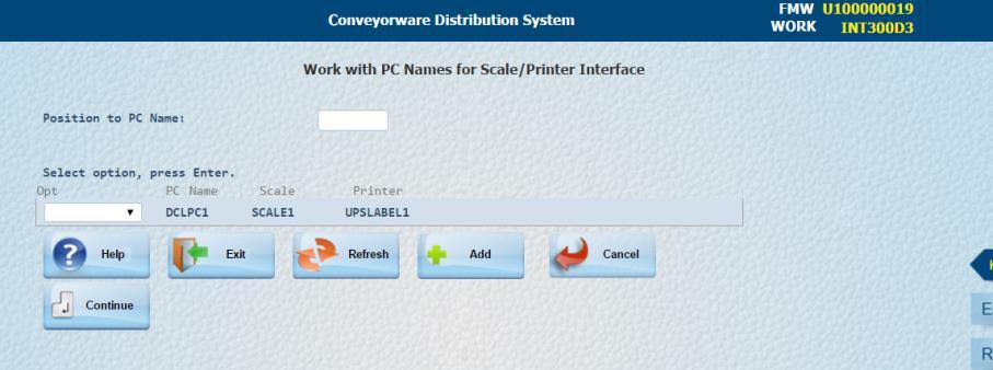 On the primary UPS Shipping screen, click on [PC_Interface] (F8).