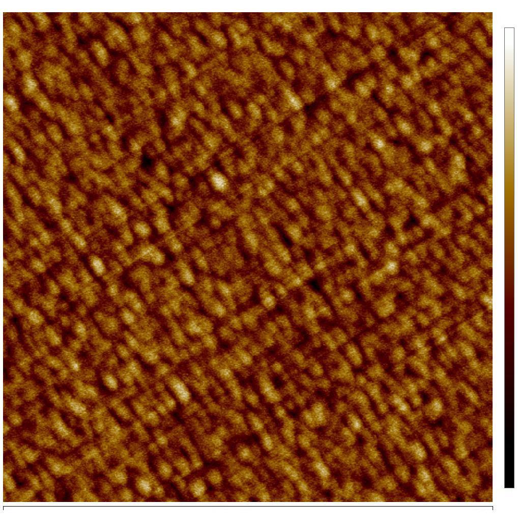 8nm (a) -8nm 0 20μm (b) 5nm 0 2μm -5nm Figure 4.3 AFM micrograph of sample F (GaAs 0.