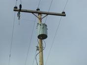 at 240 volts through overhead power lines there would be too much loss by the time electricity reaches