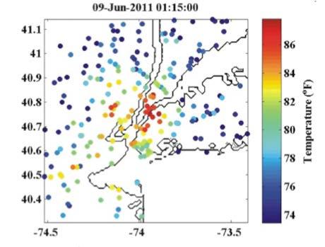 "Forecasting the New York City urban heat island and sea breeze during extreme heat